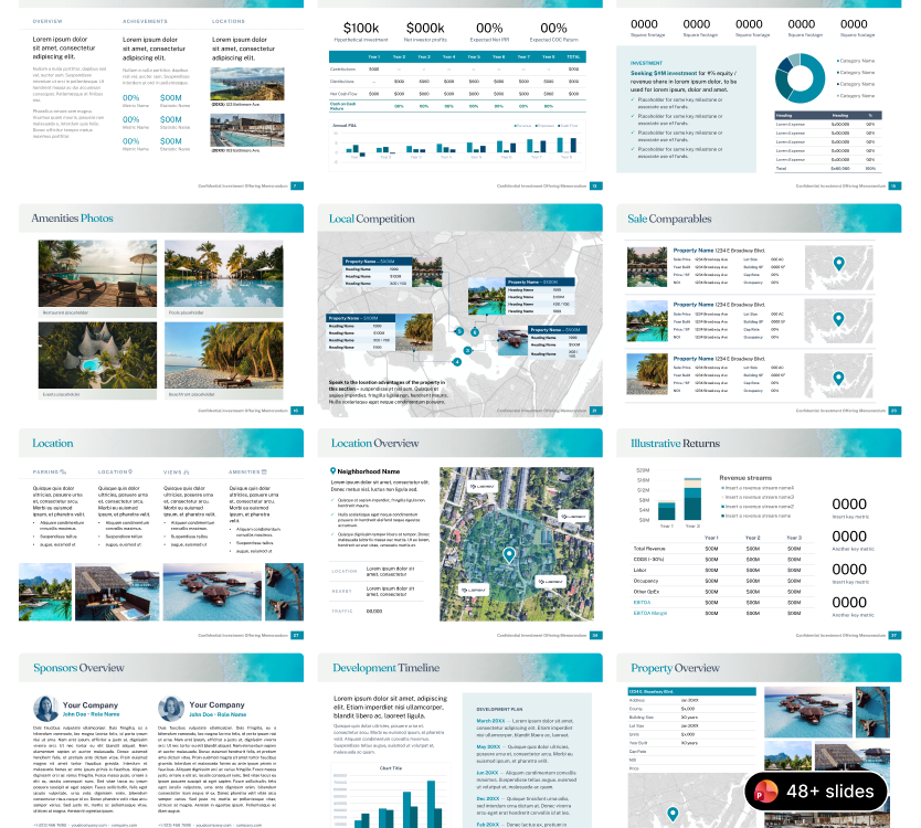 Offering Memorandum PowerPoint Template