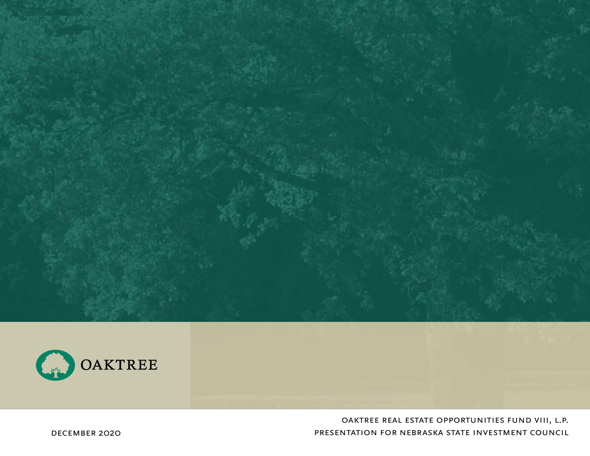 Oaktree Real Estate Opportunities Fund VIII